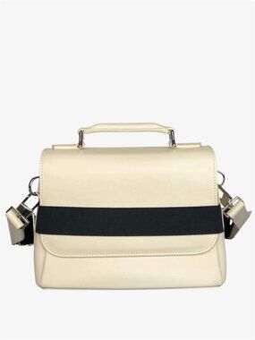 WANT LES ESSENTIELS Dyce Leather Crossbody Bag - Birch/Black